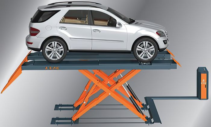 Подъемник автомобильный ножничный 4 тонны Everlift EE-6604B.50L.40T.E, электрогидравлический, 380В