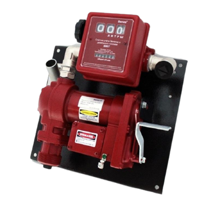 Мобильная топливораздаточная колонка для перекачки бензина Benza 34-12-57Р, 40 л/мин, 12 В