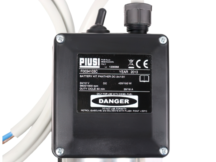 Комплект заправочный для дизельного топлива Piusi BATTERY KIT PANTHER DC 24/12V, 70 л/мин
