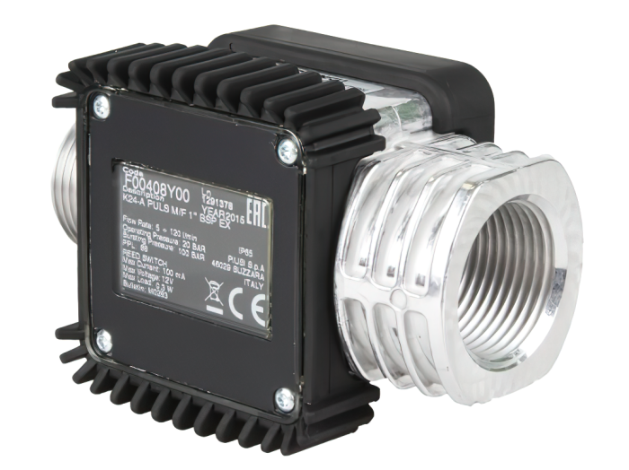 Счетчик дизельного топлива, бензина PIUSI K24 Pulser ATEX F00408Y00, импульсный, расходомер топлива, 120 л/мин