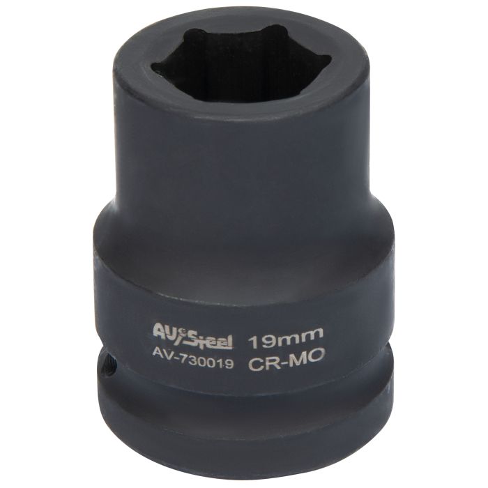 Головка ударная шестигранная AV Steel AV-730019, 3/4", 19мм