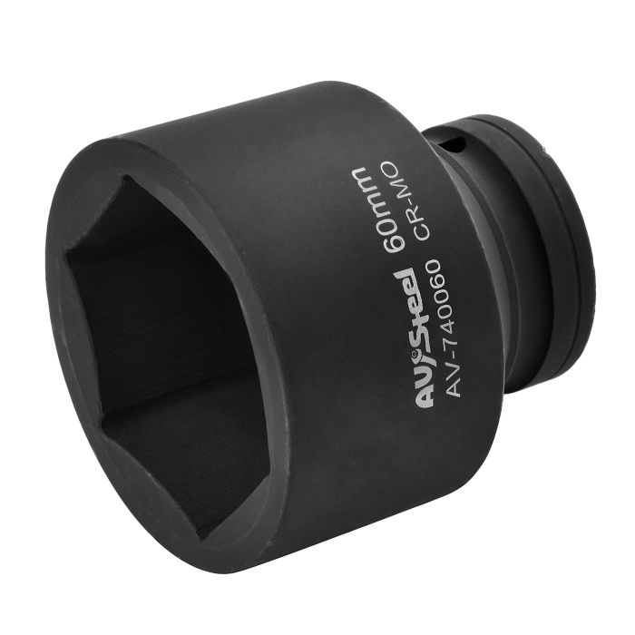Головка ударная шестигранная AV Steel AV-740060, 1", 60мм