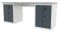 Верстак слесарный Ferrum TITAN 41.32101, двухтумбовый, 1+1 секция