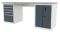 Верстак слесарный Ferrum TITAN 41.32105, двухтумбовый, 5 ящиков +1 секция