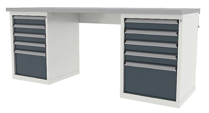 Тумба инструментальная для верстака Ferrum TITAN 45.13501, 5 ящиков, 565х800мм