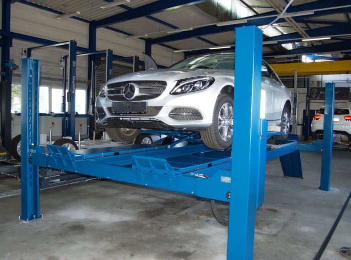 Подъемник четырехстоечный 6,5 тонн Nussbaum COMBI LIFT 4.65 S Plus, электрогидравлический, для слесарных работ, 380В