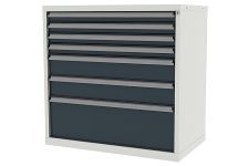 Тумба инструментальная для верстака Ferrum TITAN 45.44701, 7 ящиков, 1023х1000мм
