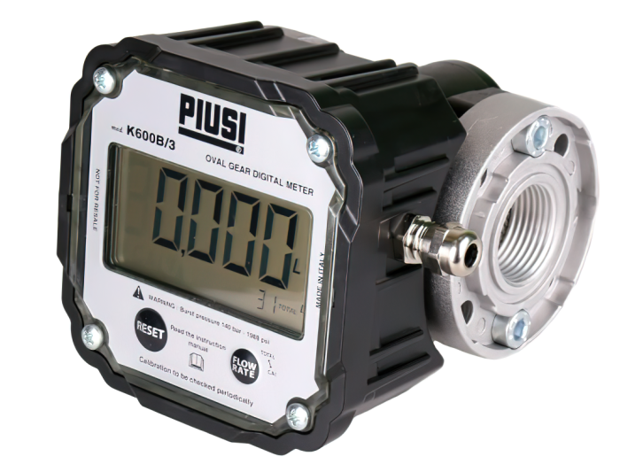 Счетчик дизельного топлива PIUSI K600 B/3 F00491000, электронный, расходомер топлива, 100 л/мин