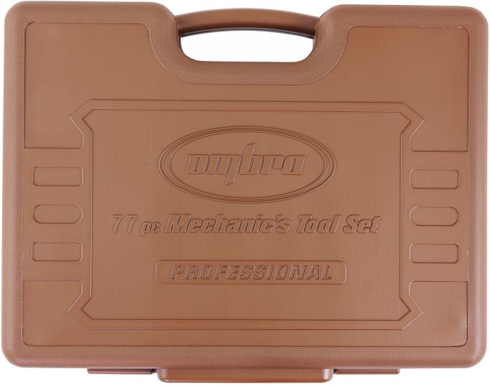 Набор инструментов в кейсе Ombra OMT77S12, 77 предметов, с трещоткой, 1/4", 1/2"
