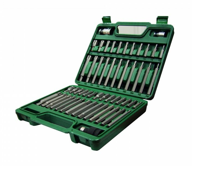 Набор бит для шуруповерта Hans 06453, 1/2", 3/8", TORX, XZN, 53 предмета