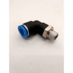 Фитинг цанговый угловой 1/8" 8мм для пневмораспределителя (INSERT ELBOW ?8, R1/8)