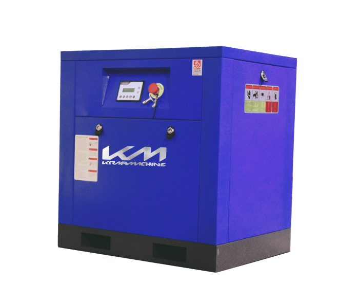 Винтовой компрессор KraftMachine KM7.5-10рВ, ременной привод, 10 бар, IP55, 1000л/мин