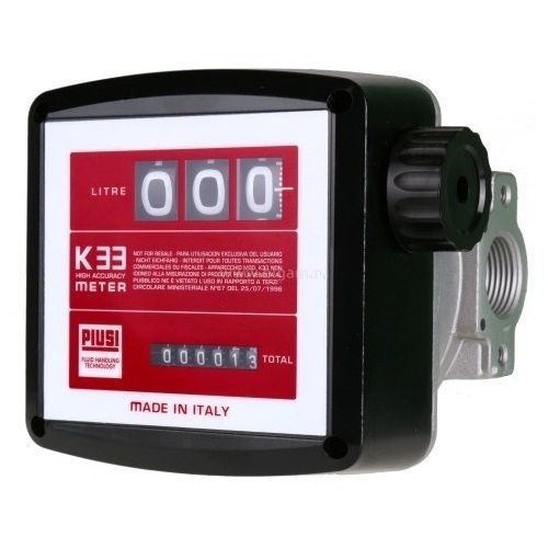 Счетчик дизельного топлива PIUSI K33 ver.D 000553000, механический, расходомер топлива, 120 л/мин