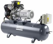 Поршневой компрессор Atlas Copco LE 7-10 Receiver Mounted Unsilenced, коаксиальный, масляный, 702 л/мин, 380В