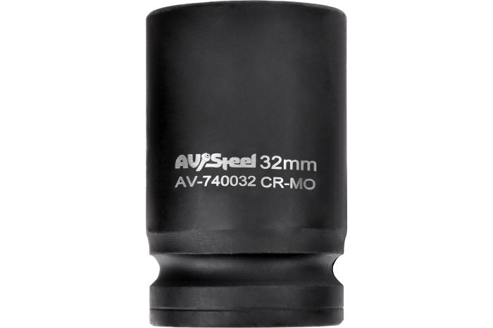 Головка ударная шестигранная AV Steel AV-740032, 1", 32мм