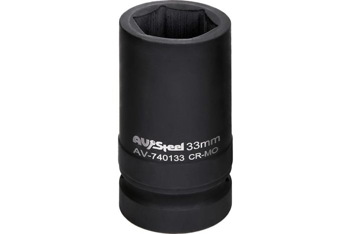 Головка ударная шестигранная удлиненная AV Steel AV-740133, 1", 33мм