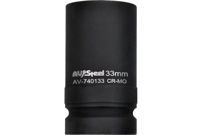 Головка ударная шестигранная удлиненная AV Steel AV-740133, 1", 33мм