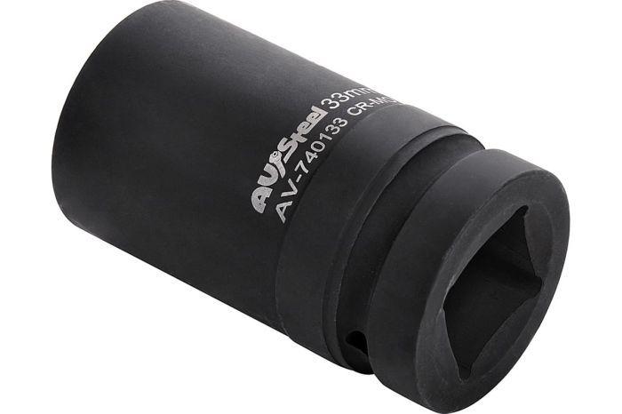 Головка ударная шестигранная удлиненная AV Steel AV-740133, 1", 33мм