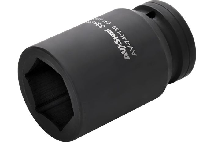 Головка ударная шестигранная удлиненная AV Steel AV-740138, 1", 38мм