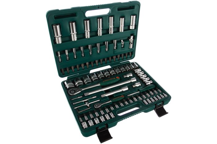 Набор инструментов в кейсе Jonnesway S04H52494S, 94 предмета, с трещоткой, 1/4", 1/2"