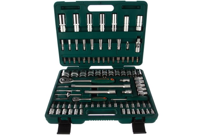 Набор инструментов в кейсе Jonnesway S04H52494S, 94 предмета, с трещоткой, 1/4", 1/2"