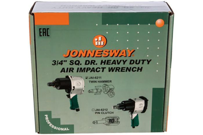 Пневмогайковерт ударный Jonnesway JAI-6211, 3/4", легковой, 1016 Нм