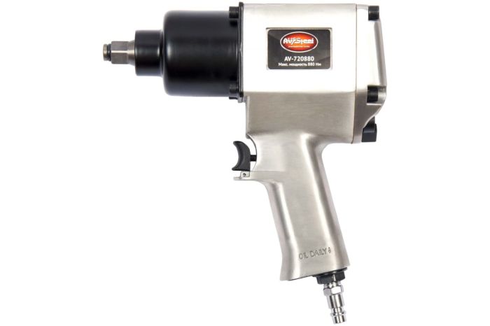 Пневмогайковерт ударный AV Steel AV-720880, 1/2", легковой, 880 Нм