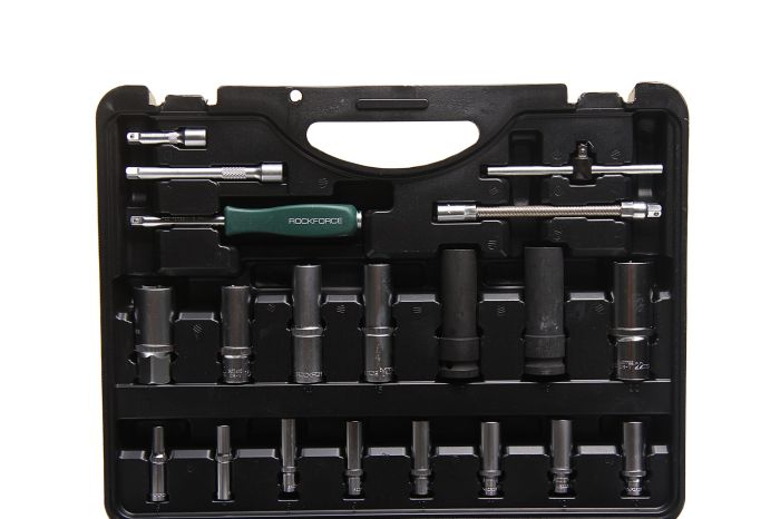 Набор инструментов в кейсе Rock Force RF-41082-5-PREMIUM, 108 предметов, с трещоткой, 1/4", 1/2"