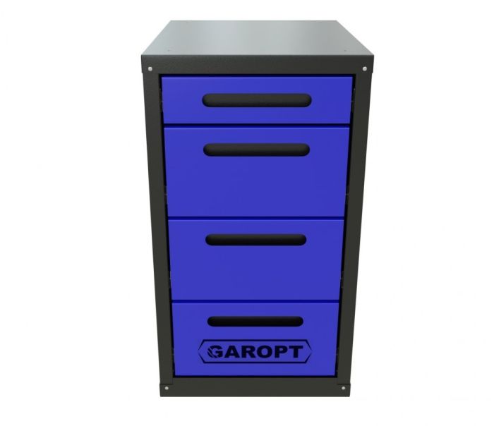 Тумба инструментальная для верстака Garopt GTY4.BLUE, 4 ящика
