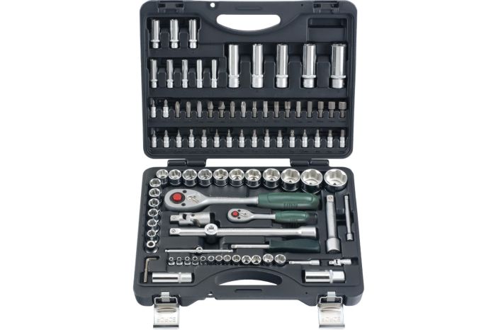 Набор инструментов в кейсе Force 4941R, 94 предмета, с трещоткой, 1/2", 1/4"