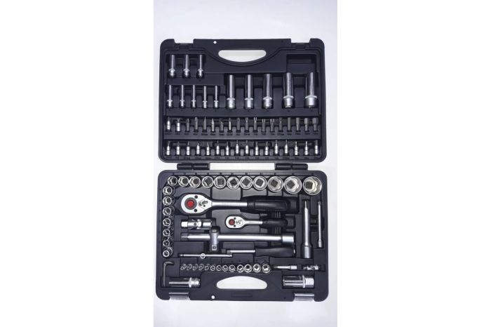 Набор инструментов в кейсе Force 4941R, 94 предмета, с трещоткой, 1/2", 1/4"