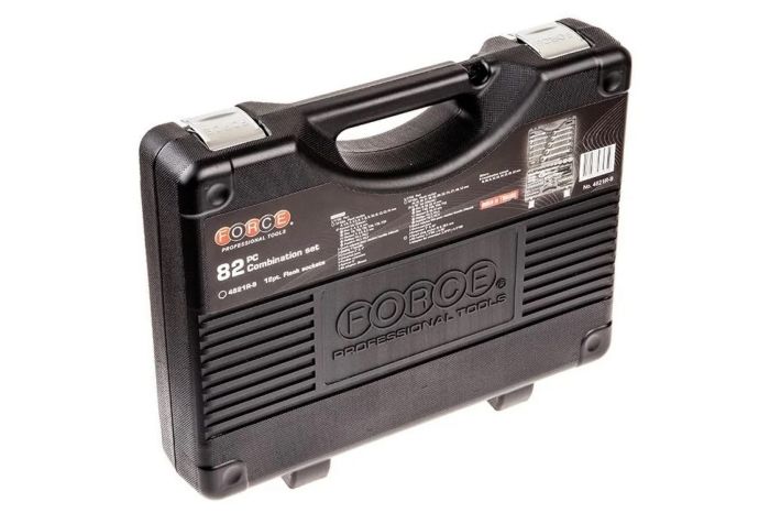 Набор инструментов в кейсе Force 4821R-9, 82 предмета, с трещоткой, 1/2", 1/4"