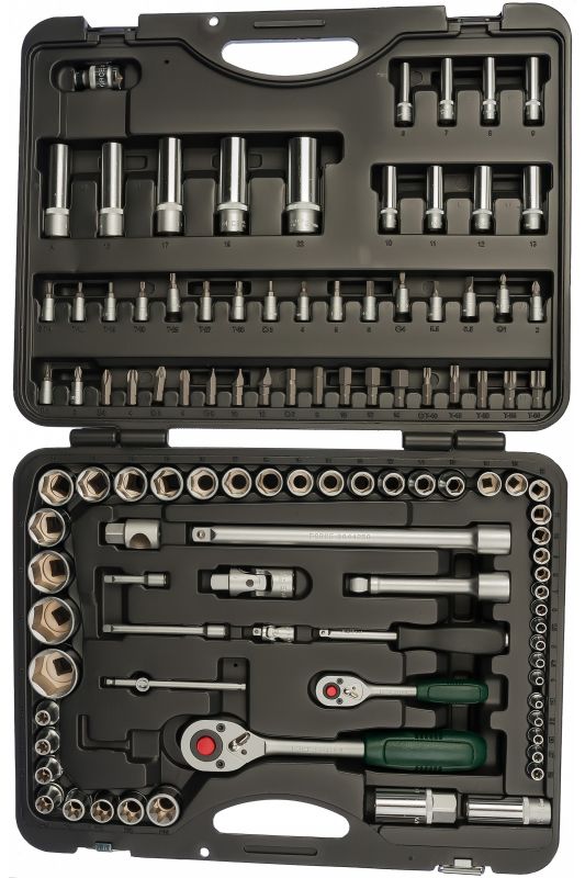 Набор инструментов в кейсе Force 41082R-5, 108 предметов, с трещоткой, 1/2", 1/4"