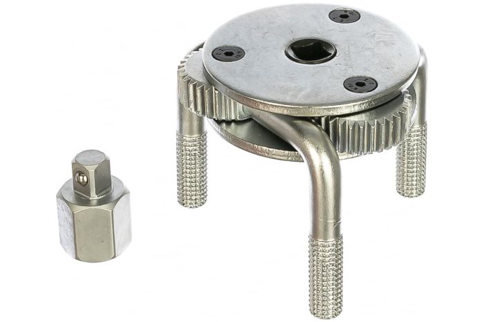 Съемник фильтра масляного краб Wiederkraft WDK-65481, трехлапый, 1/2", 120мм