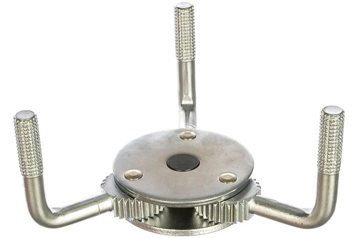 Съемник фильтра масляного краб Wiederkraft WDK-65481, трехлапый, 1/2", 120мм