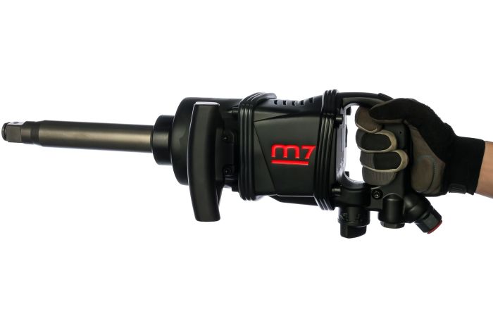 Пневмогайковерт ударный Mighty Seven PNC-8343-8, 1", грузовой, 2441 Нм, с набором головок