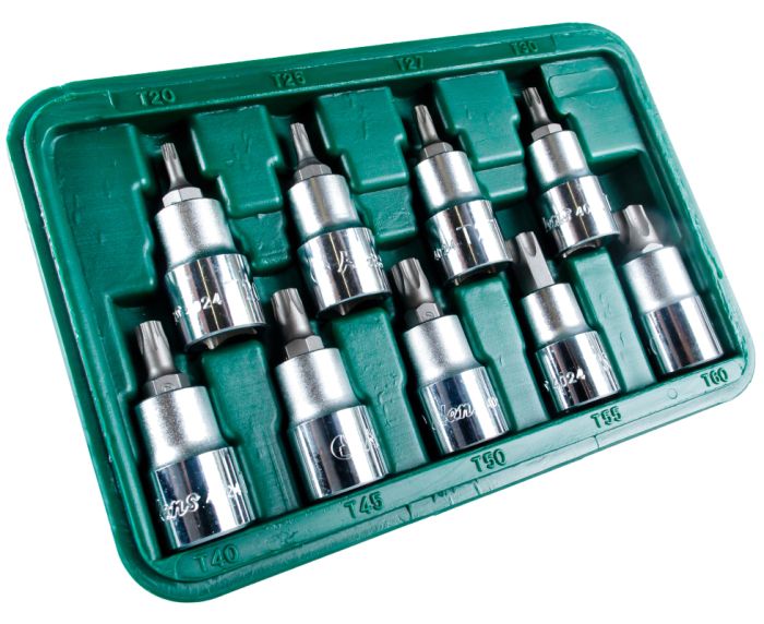 Набор торцевых головок Torx Hans 46024-9, 1/2", 20-60мм, 9 предметов
