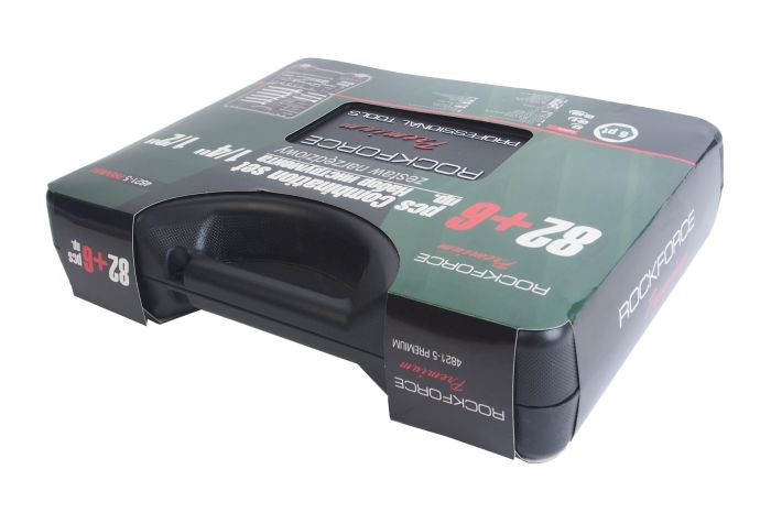 Набор инструментов в кейсе Rock Force RF-4821-5-PREMIUM, 82 предмета, с трещоткой, 1/4", 1/2"