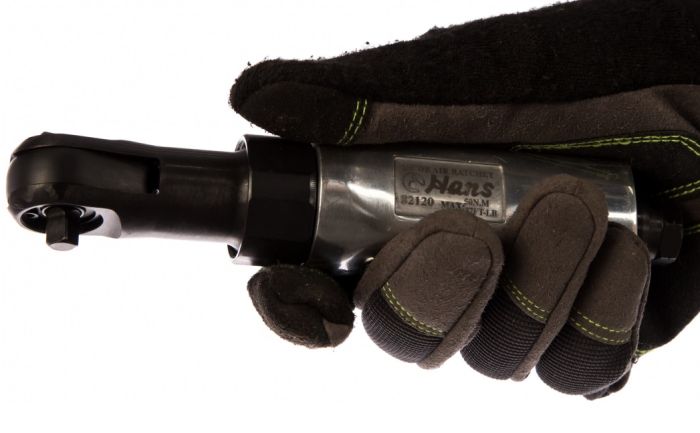 Пневмотрещoтка угловая Hans 82120, 1/4", 50 Нм