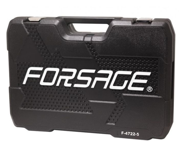 Набор инструментов в кейсе Forsage F-4722-5, 72 предмета, с трещоткой, 1/2", 1/4"