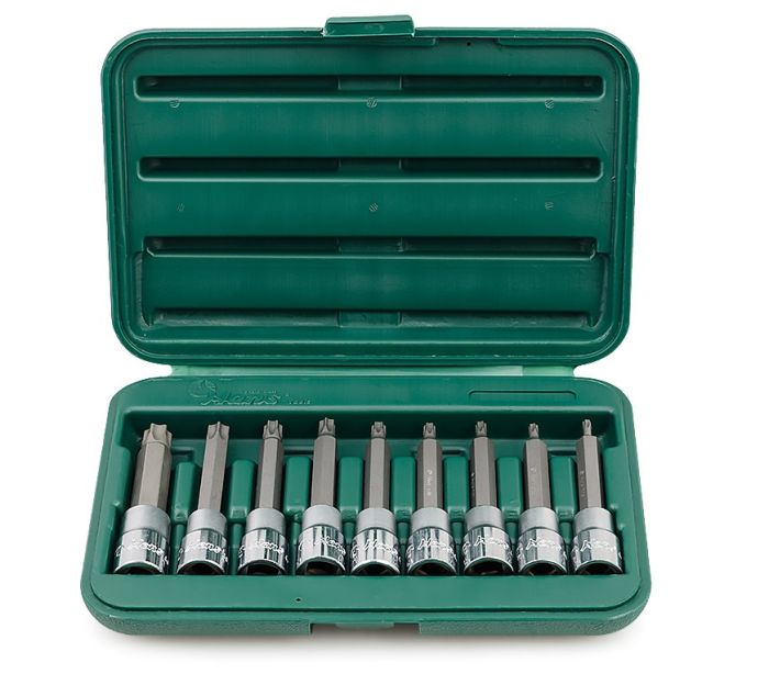 Набор торцевых головок со вставкой TORX, Hans 46024-49, 1/2", 9 предметов