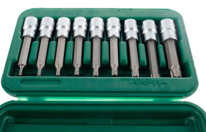 Набор торцевых головок со вставкой TORX, Hans 46024-49, 1/2", 9 предметов