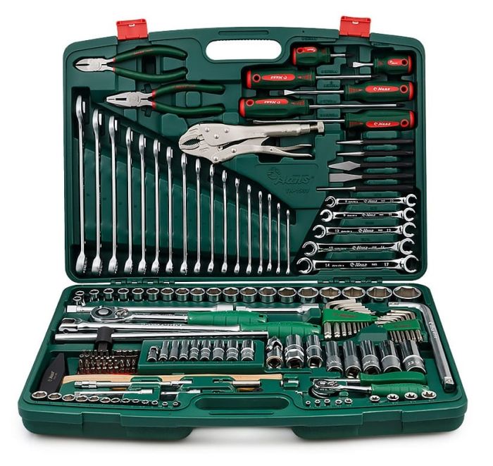 Набор инструментов Hans ТK-158V, 1/4", 1/2", 4-34мм, 158 предметов