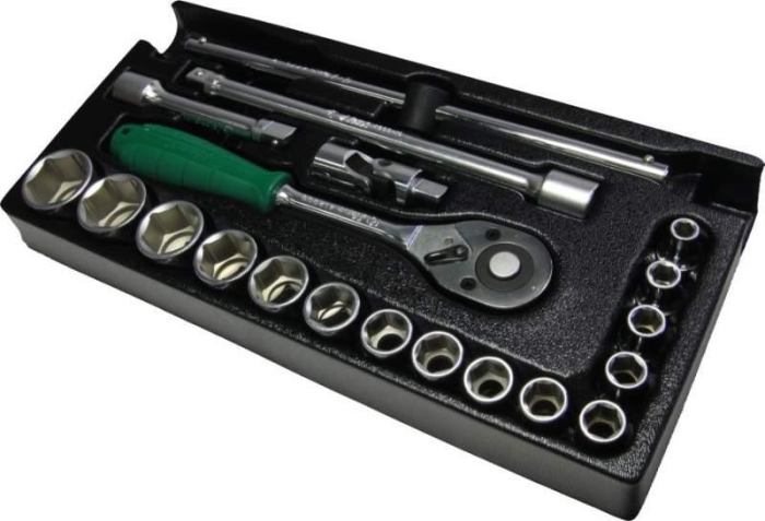 Набор головок с трещоткой Hans TT-16, 1/2", 20 предметов