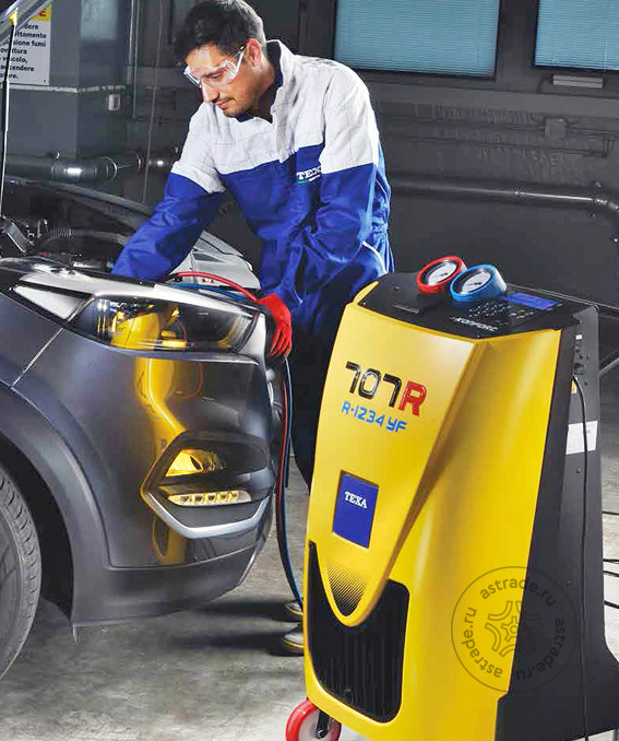 Станция для заправки автокондиционеров Texa KONFORT 707R, автоматическая, 100 л/мин
