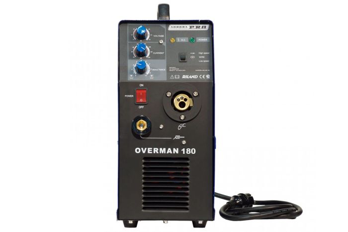 Сварочный инвертор полуавтомат Aurora PRO OVERMAN 180 Mosfet, MIG/MAG, 220В