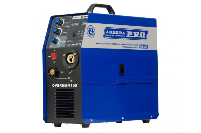 Сварочный инвертор полуавтомат Aurora PRO OVERMAN 160, MIG/MAG, 220В