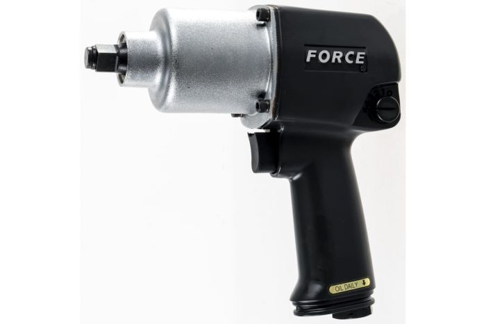 Пневмогайковерт ударный FORCE F-4142-4, 1/2", легковой, 375 Нм, в кейсе