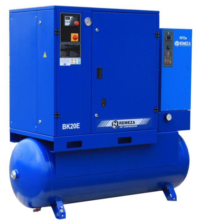Винтовой компрессор Remeza ВК20E-8(10/15)-500ДВС, 8/10/15 бар, электрический, ременной, масляный