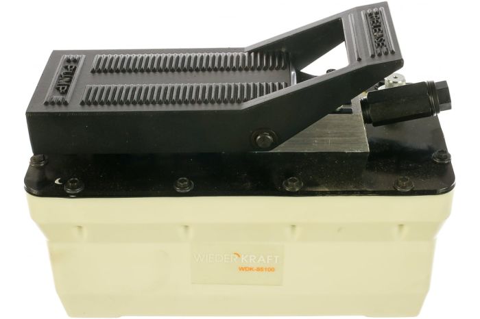 Пневмогидравлический насос ножной Wiederkraft WDK-85100, для пресса, 1,7 л